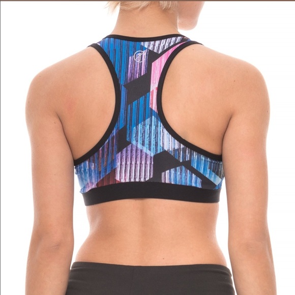 X by Gottex Eyelet Racerback Sports Bra - Picture 2 of 2